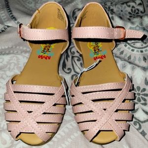 Toddler girl blush pink sandals
